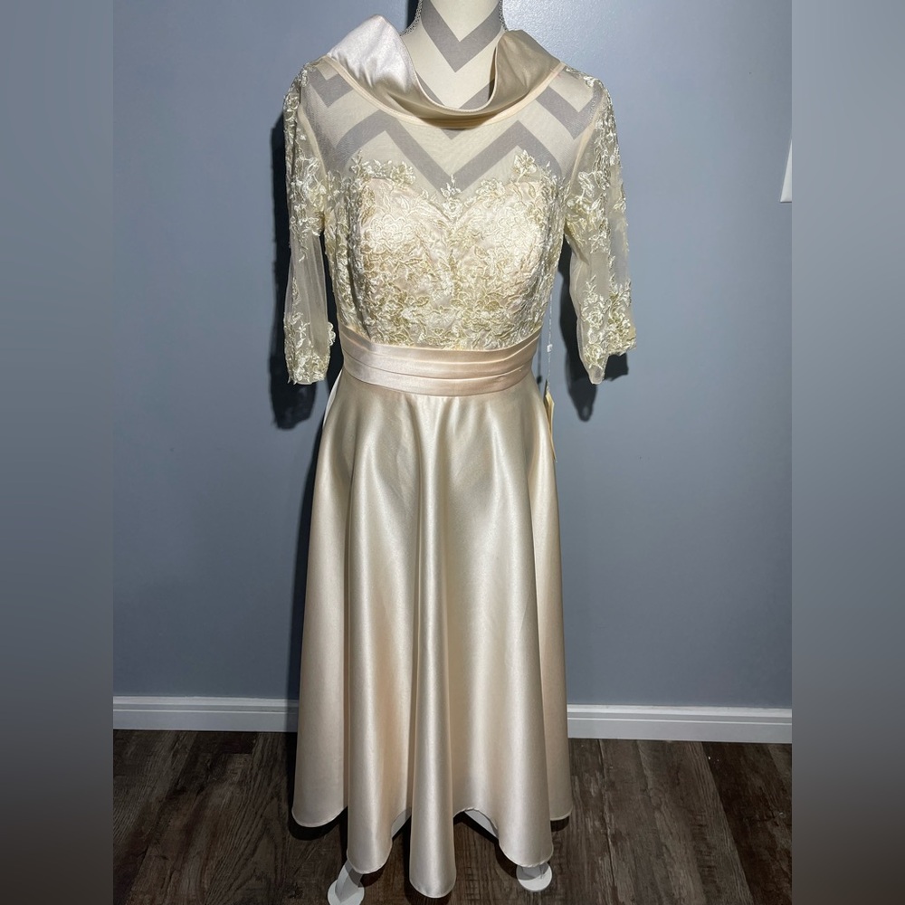 Elegant Cream Bridal Dress